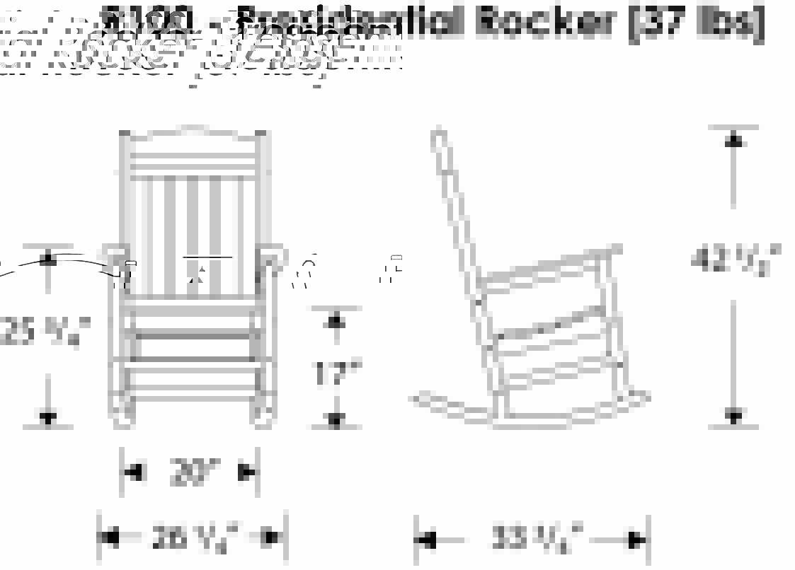 POLYWOOD Presidential Rocker