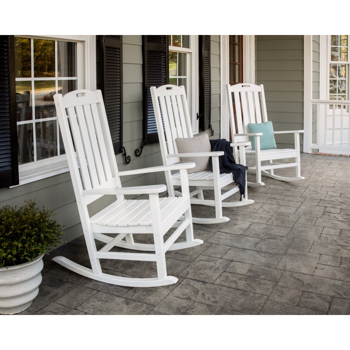 POLYWOOD Nautical Porch Rocker