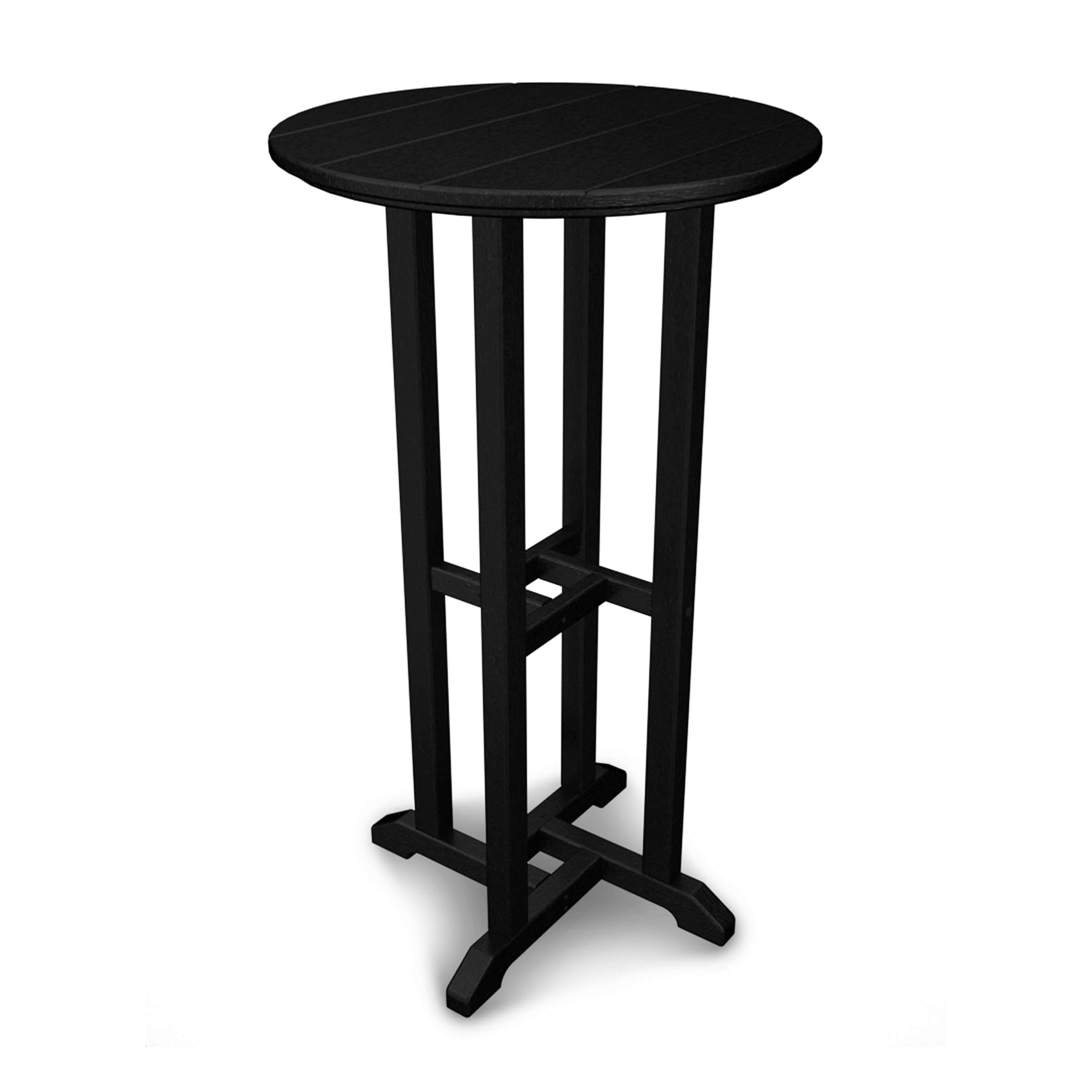 POLYWOOD Traditional Round 24 Inch Bar Height Table