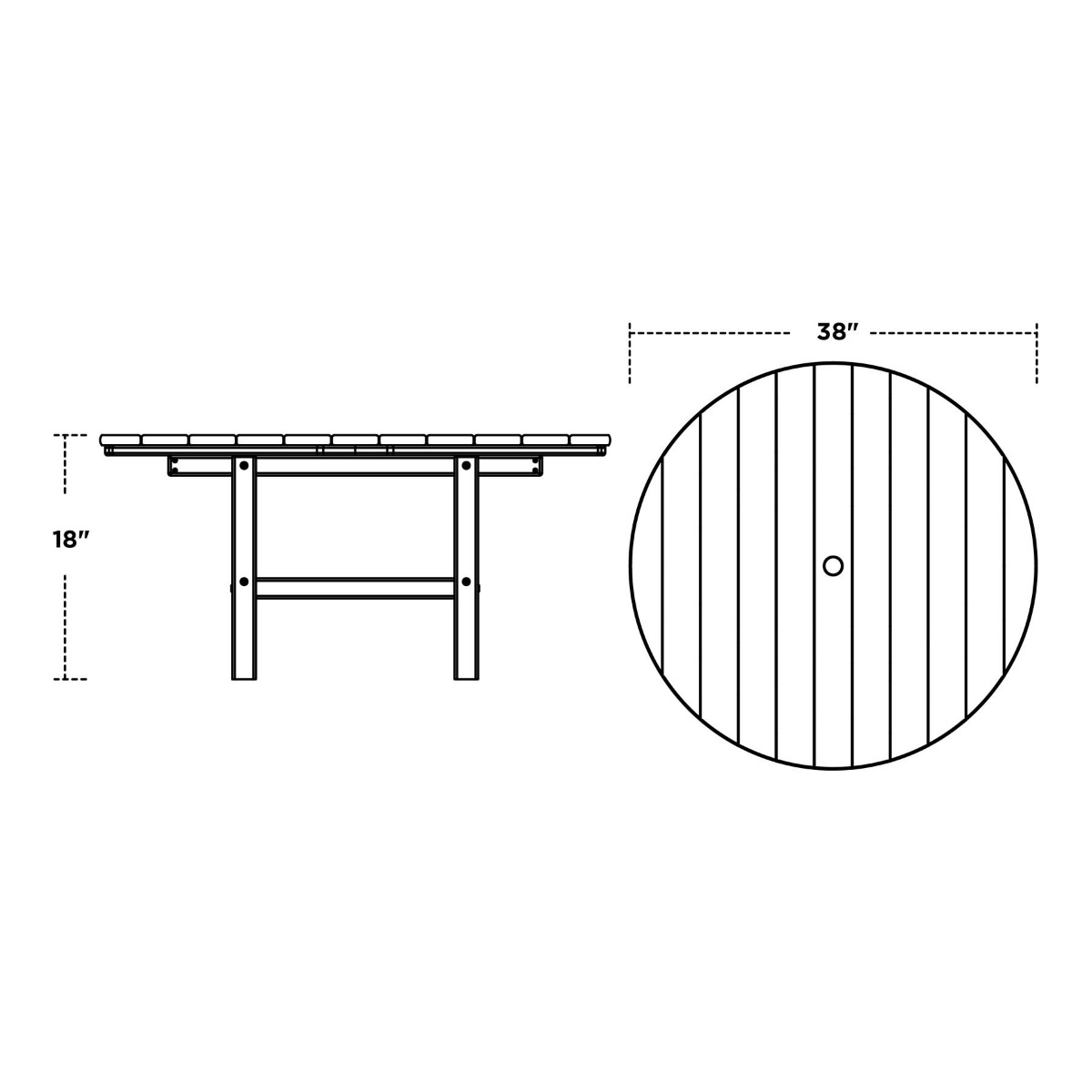 POLYWOOD South Beach 5 Piece Seating Set