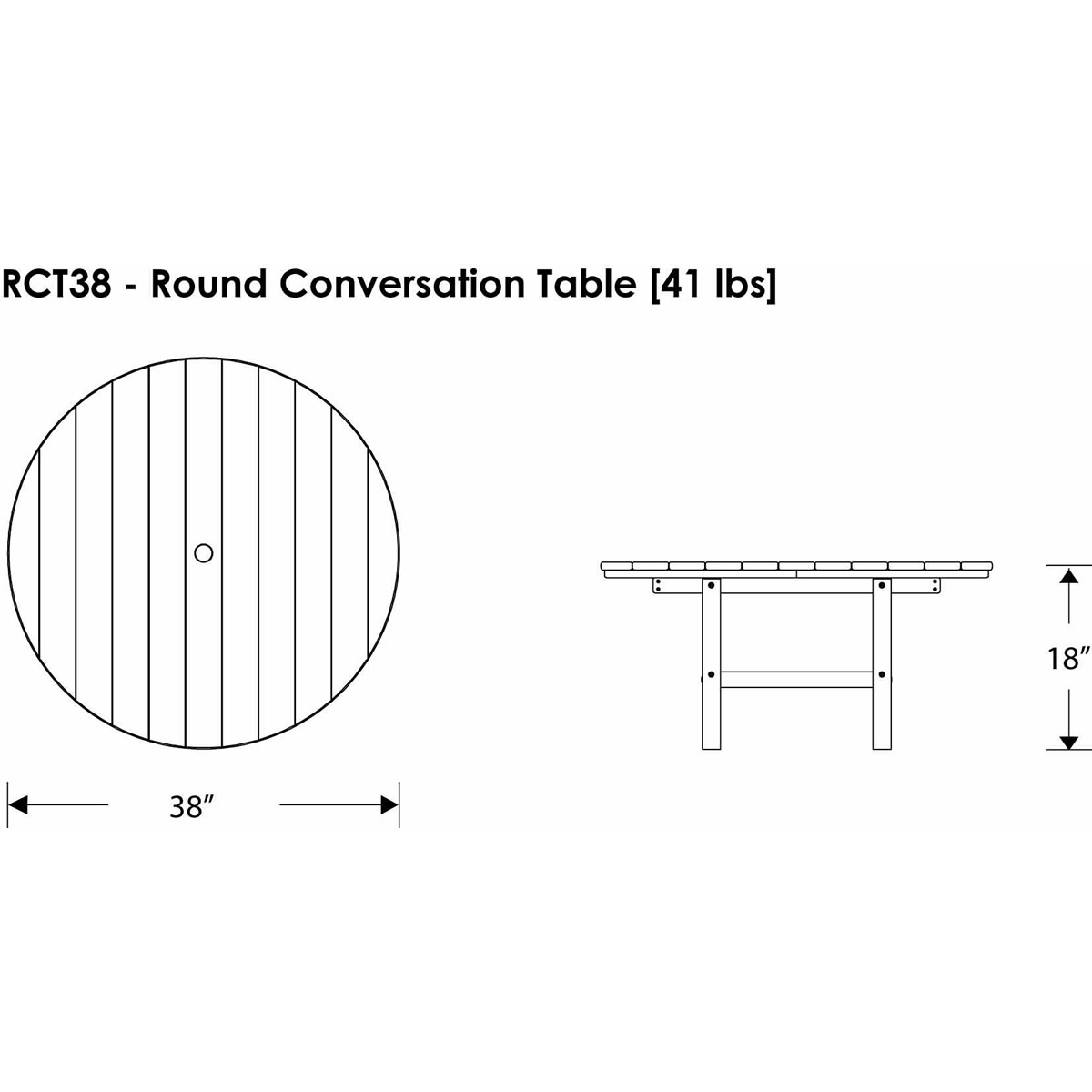 POLYWOOD® Classic Folding Adirondack 5-Piece Conversation Group