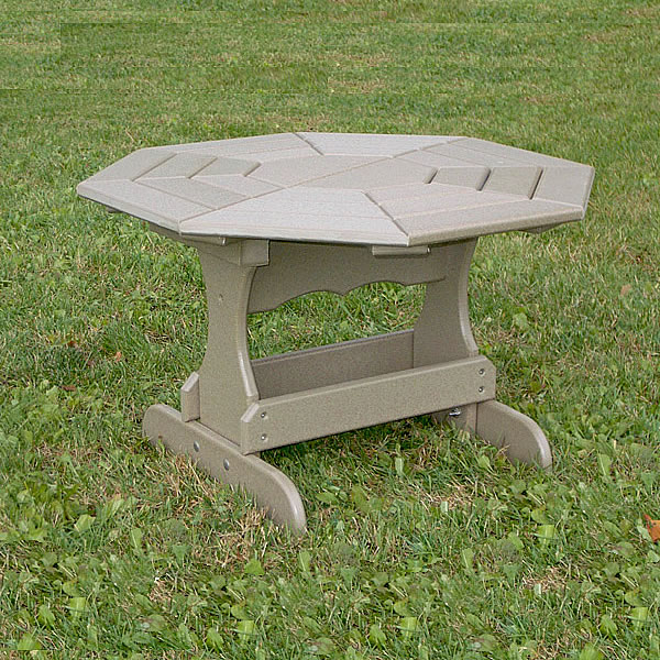 Recycled Poly Lumber Octagon Coffee Table