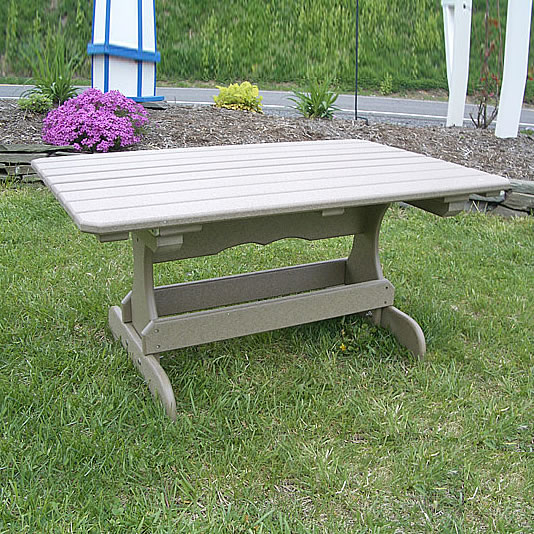 Recycled Poly Lumber Rectangle Coffee Table