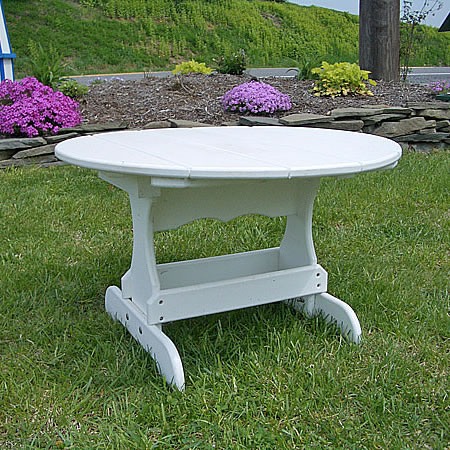 Recycled Poly Lumber Round Coffee Table