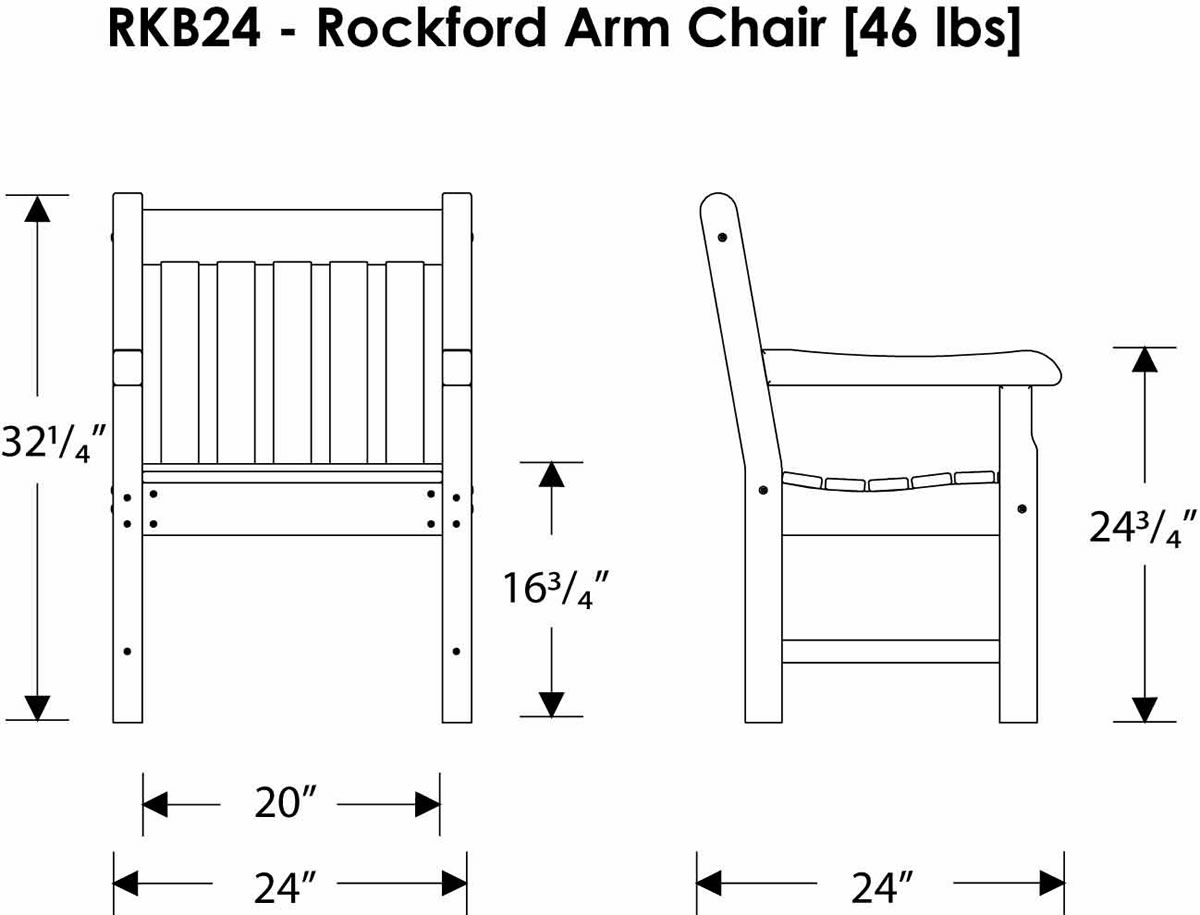 POLYWOOD Rockford Arm Chair