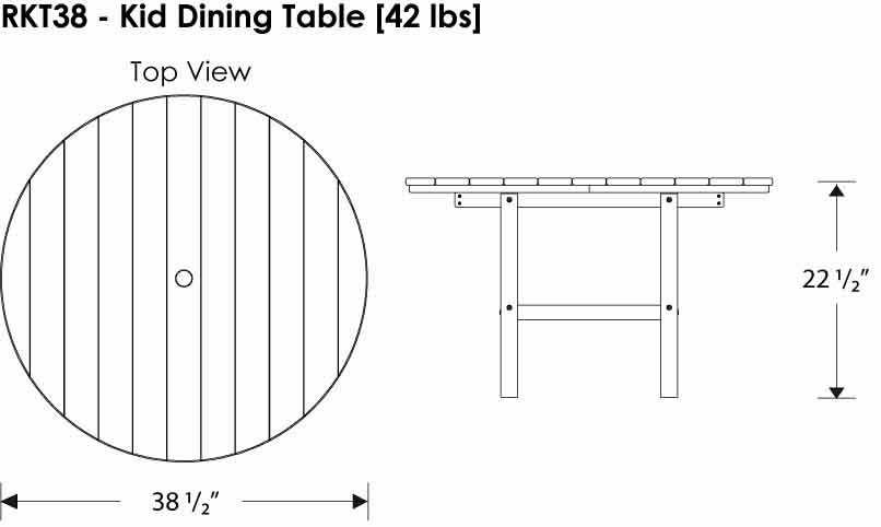 POLYWOOD Kid Dining Table