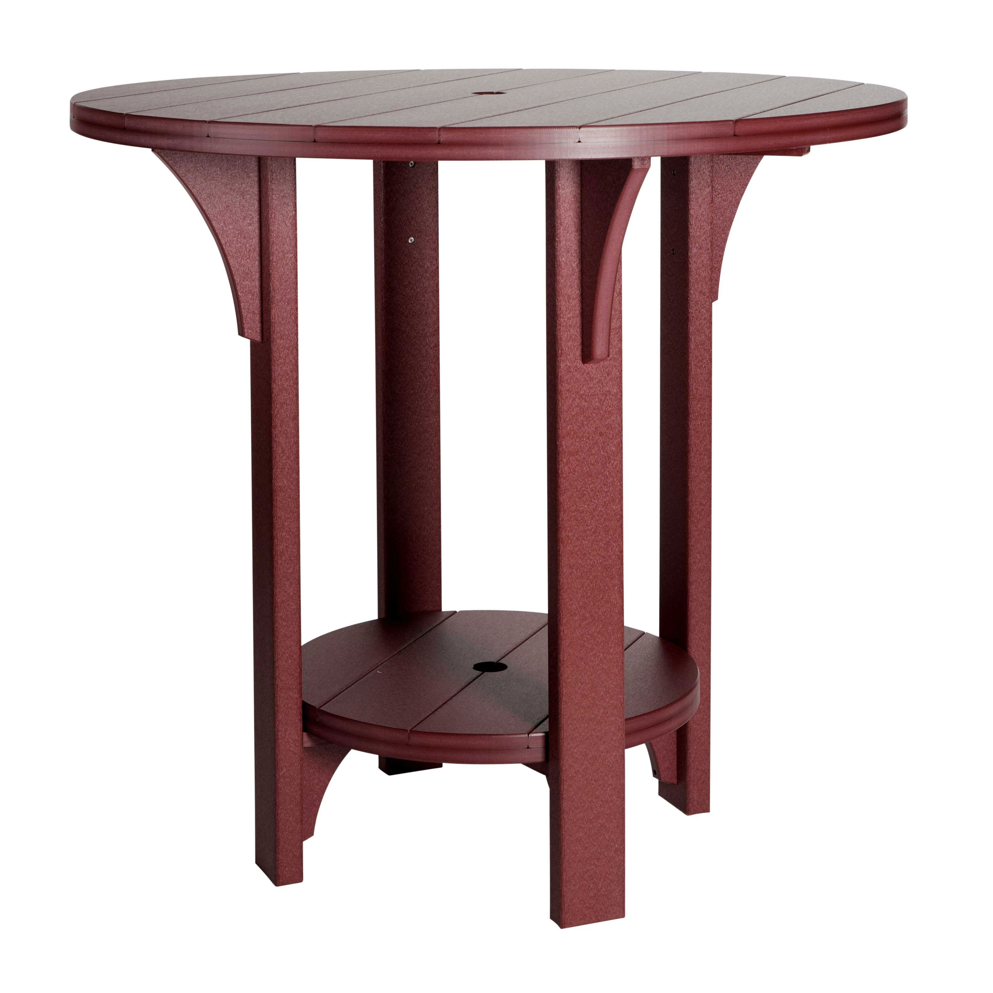 Finch Amish Poly 30 in Great Bay Round Bar Table
