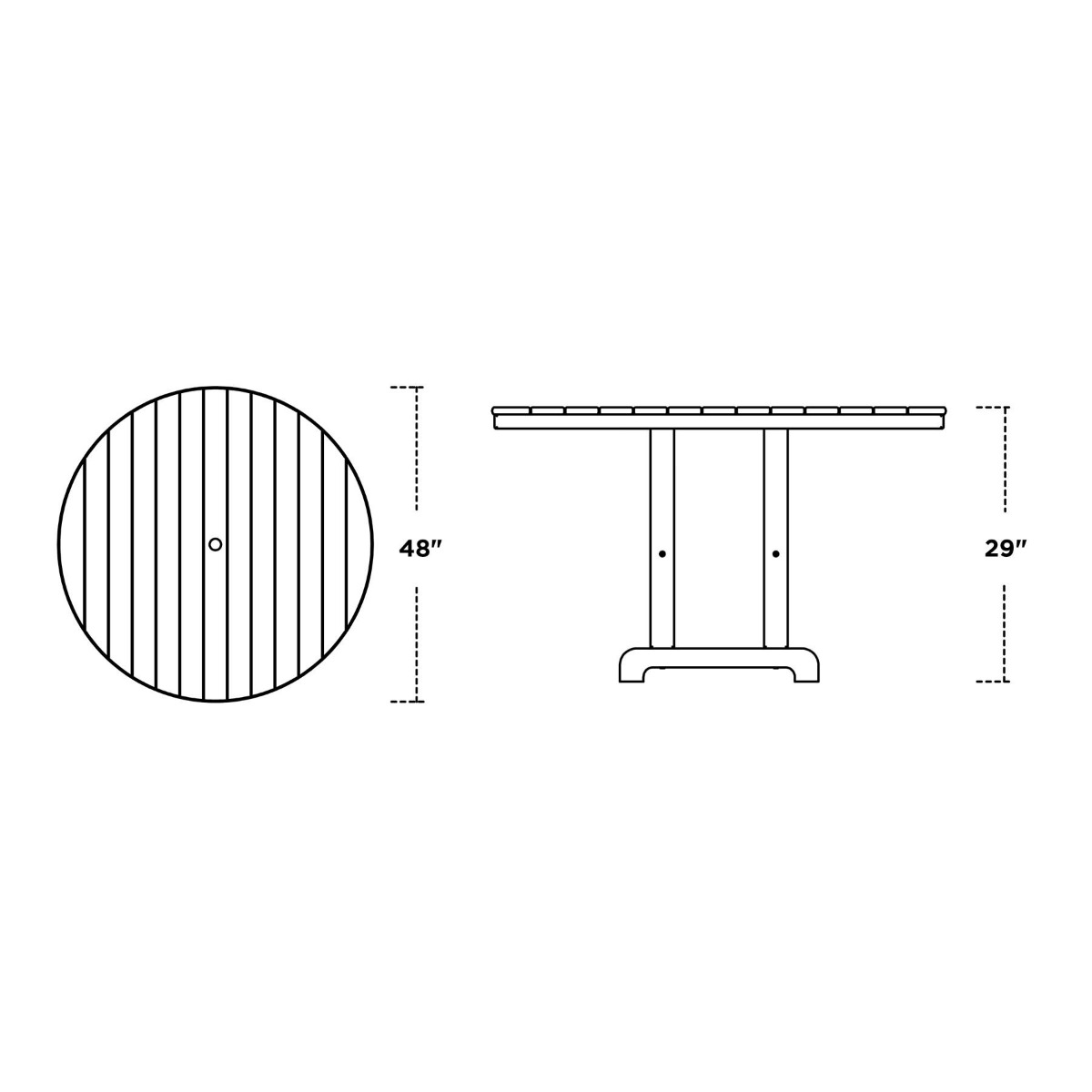 POLYWOOD® South Beach 5-Piece Dining Set
