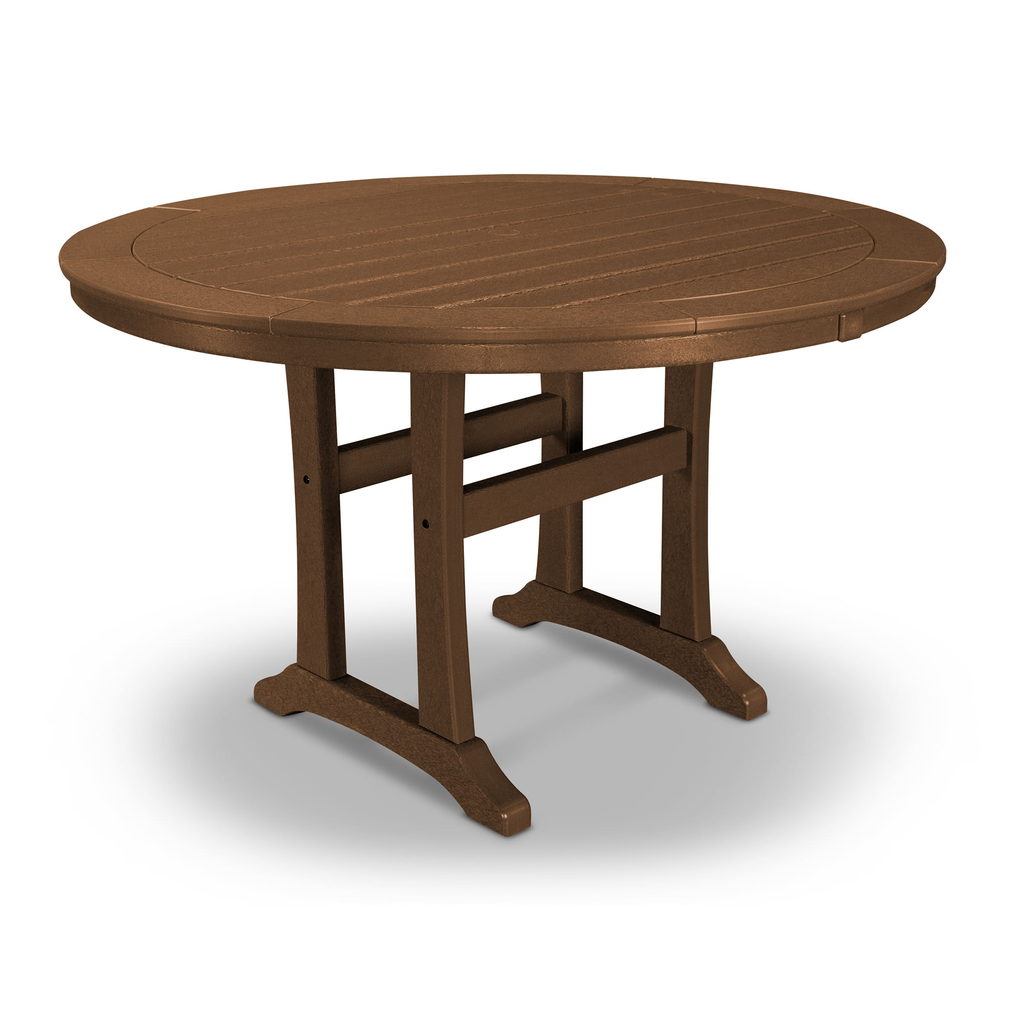 POLYWOOD® Nautical Trestle 48in Round Dining Table