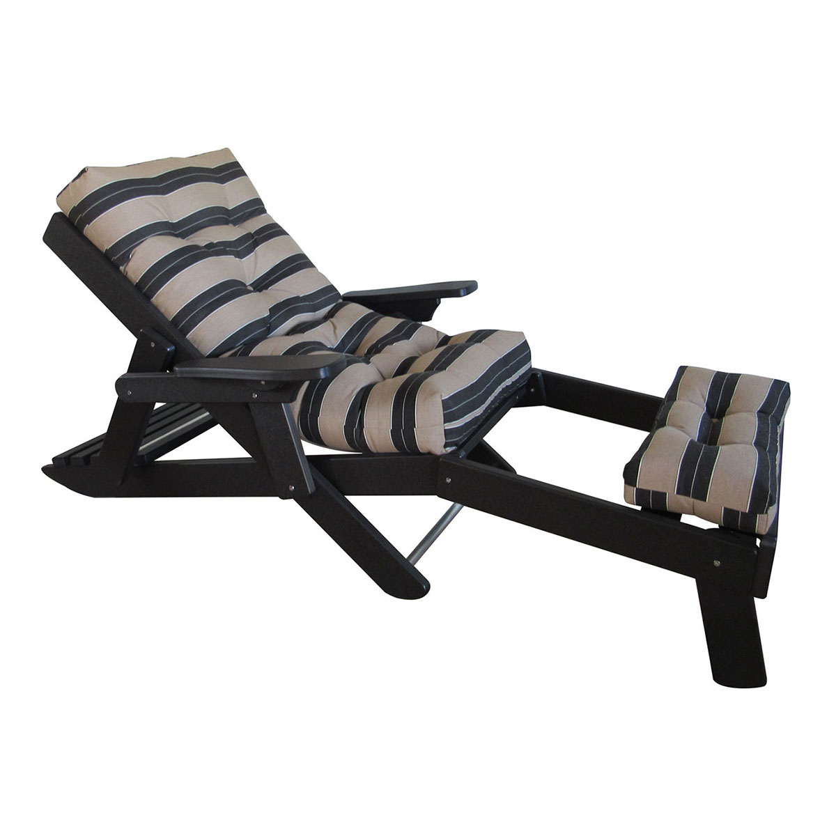 Amish Poly Sanibel Folding Chaise Lounge (Step Thru)