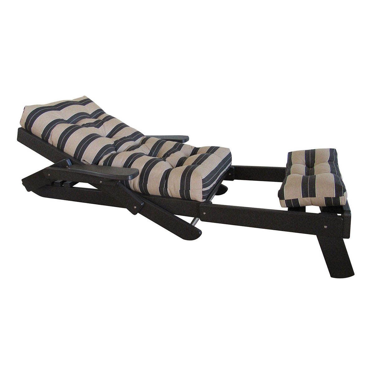 Amish Poly Sanibel Folding Chaise Lounge (Step Thru)