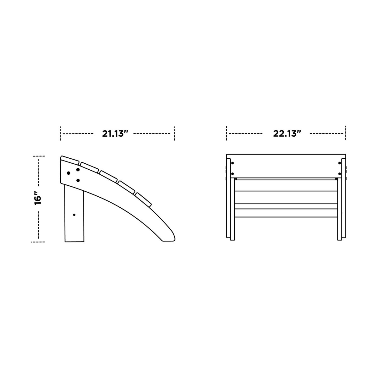 POLYWOOD® South Beach Adirondack 5-Piece Set