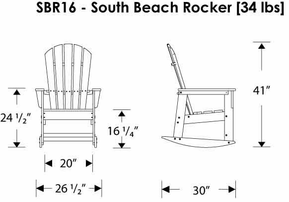 POLYWOOD South Beach Rocker