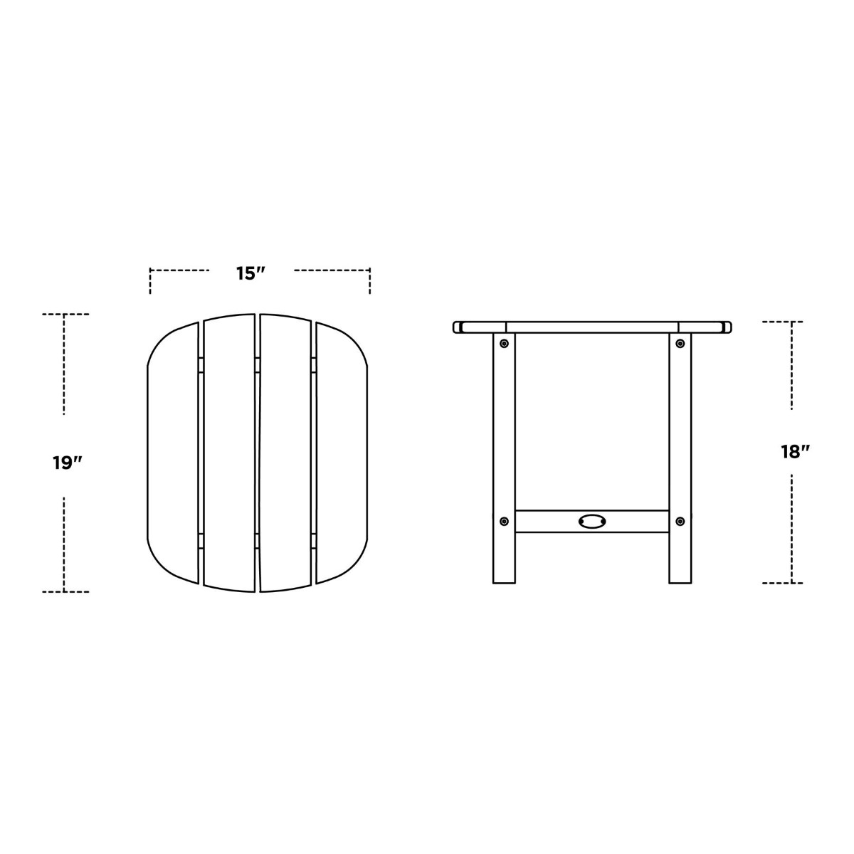 POLYWOOD South Beach Adirondack Conversation Set
