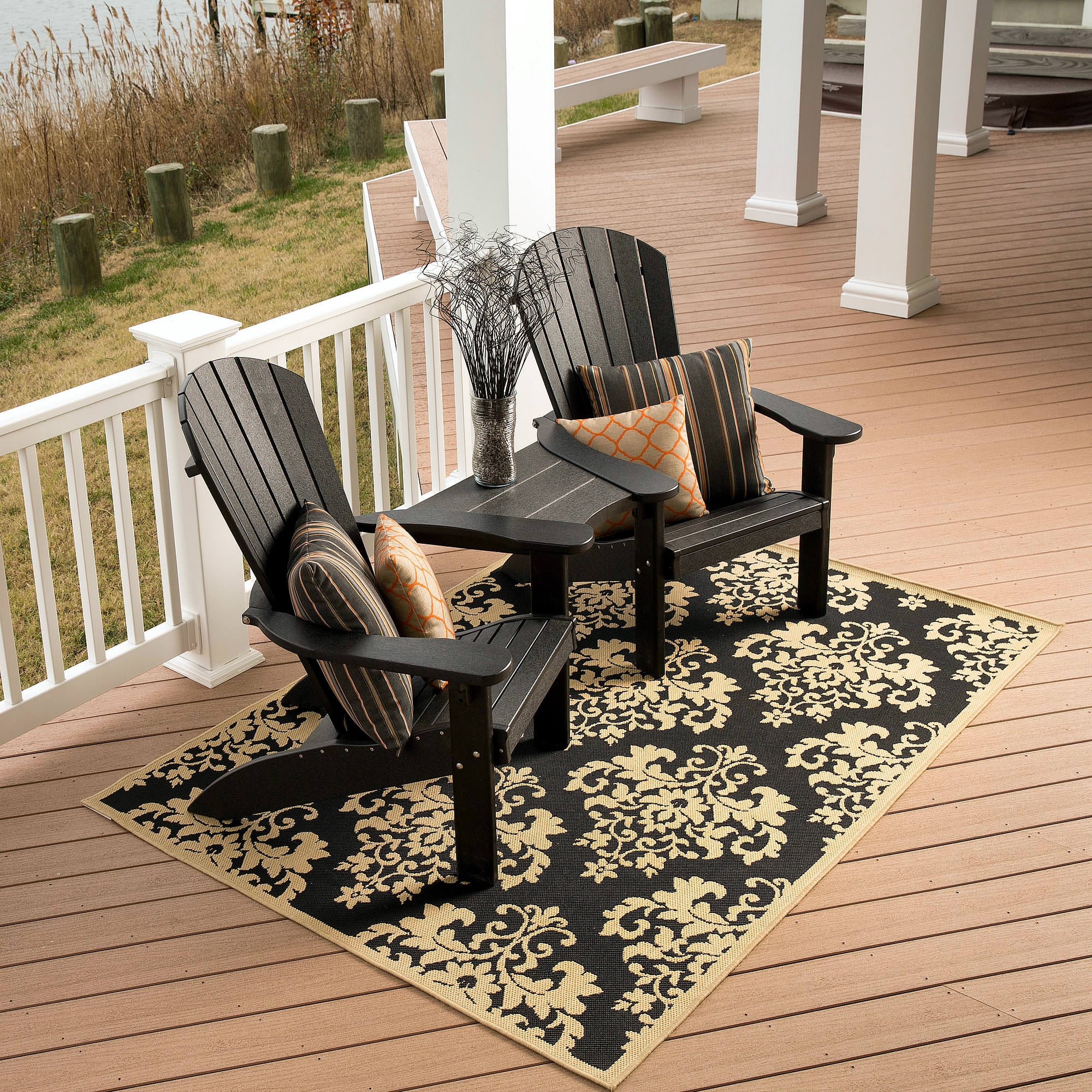 Finch Amish Poly SeaAira Adirondack Tete-A-Tete Set