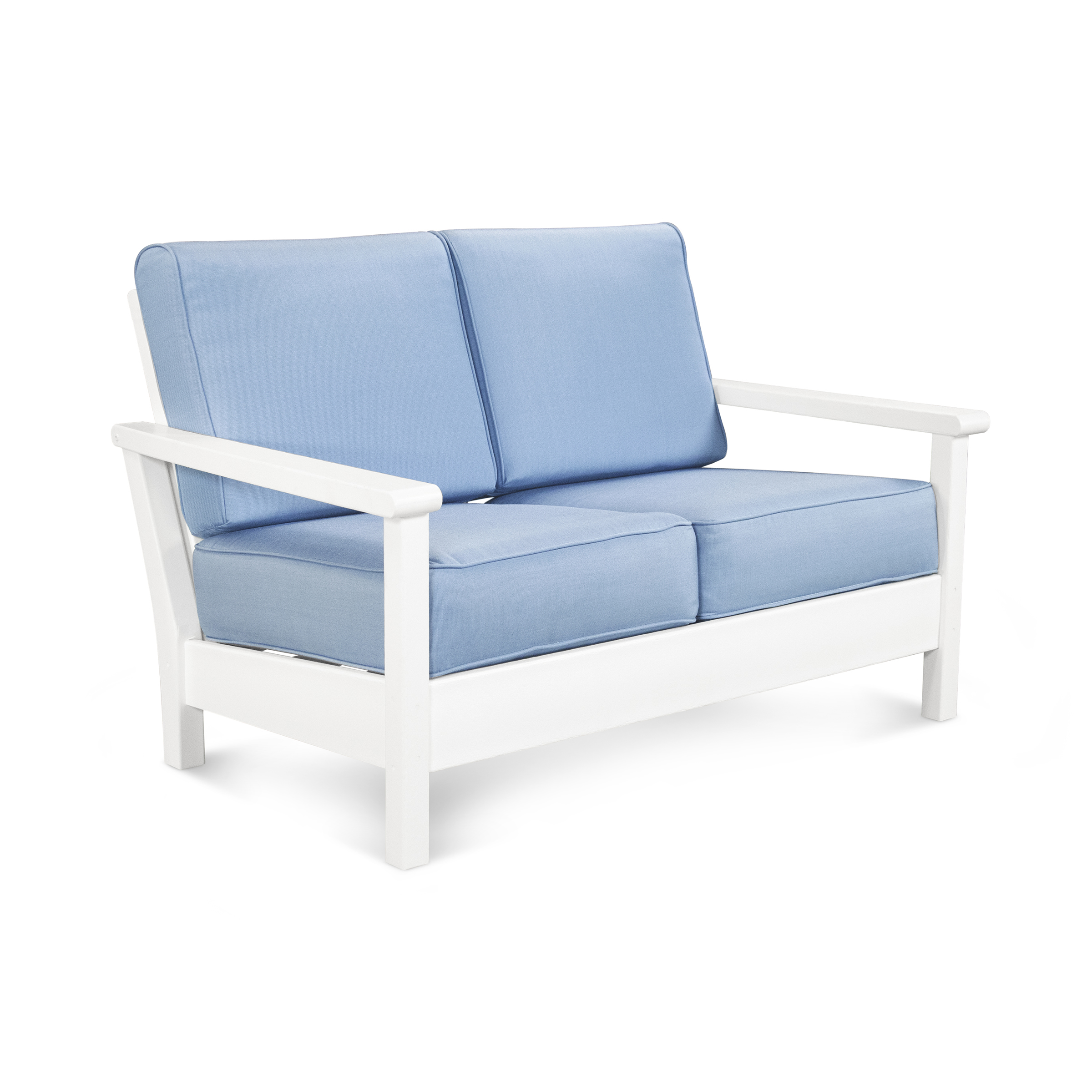 POLYWOOD Harbour Collection 6-Piece Outdoor Living Set with Accent Pillows