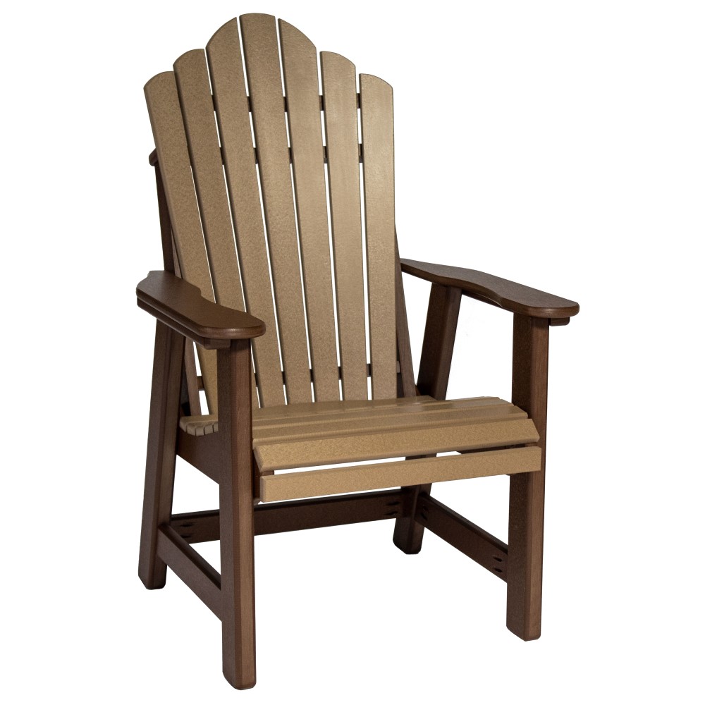 Amish Poly Snuggle-Back Garden Chair - Sold in Pairs