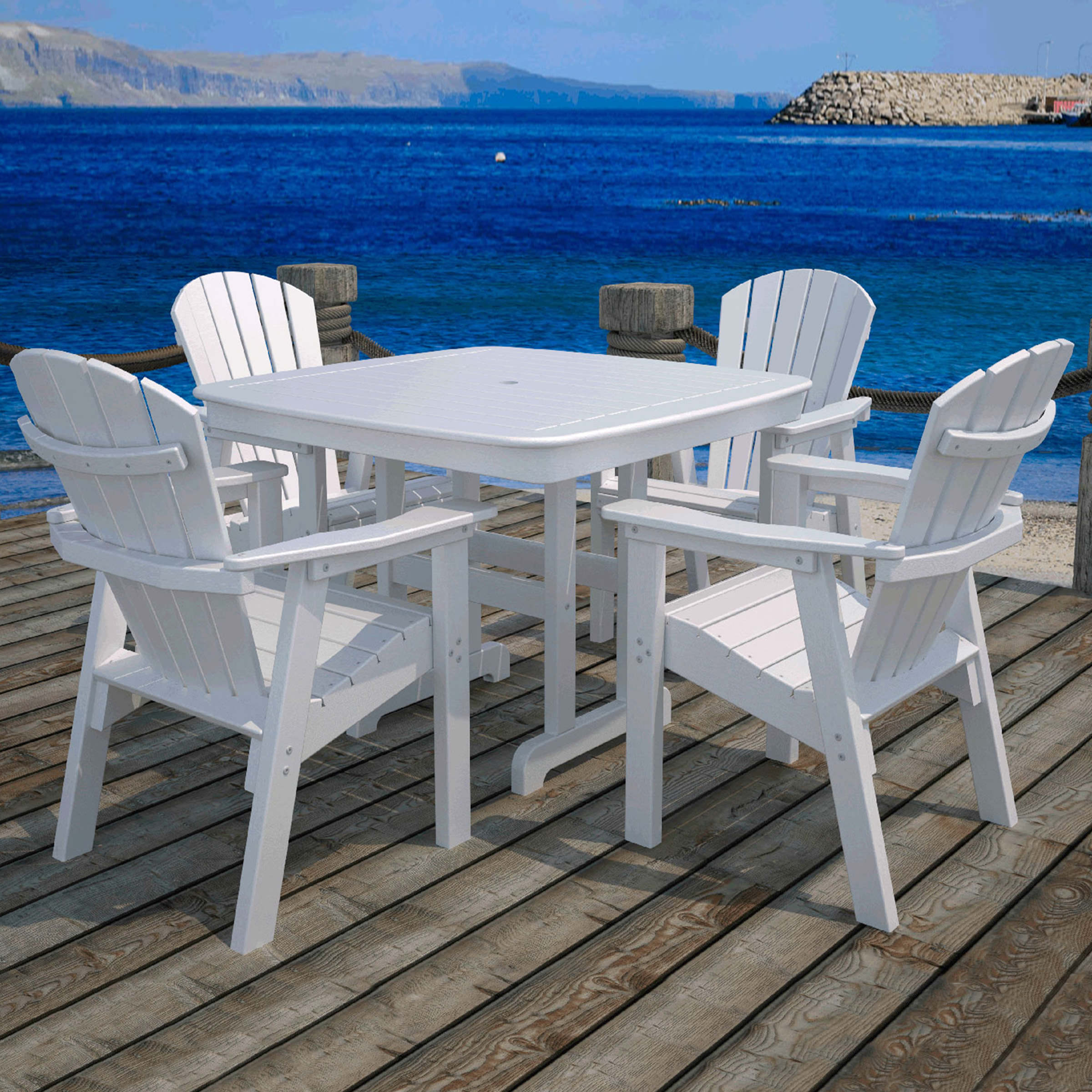 POLYWOOD Seashell Casual Chair