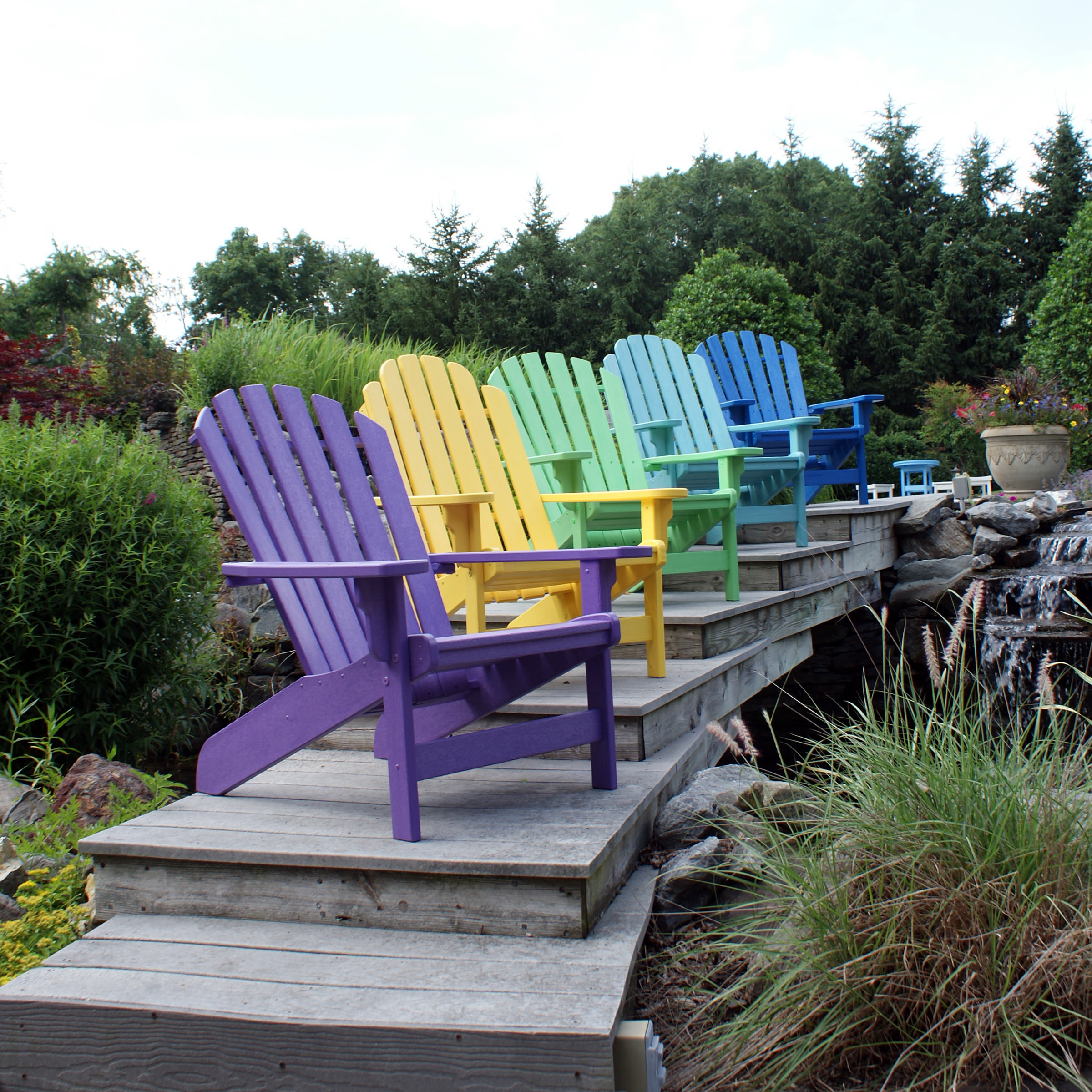 Polywood Breezesta Shoreline Adirondack Chair
