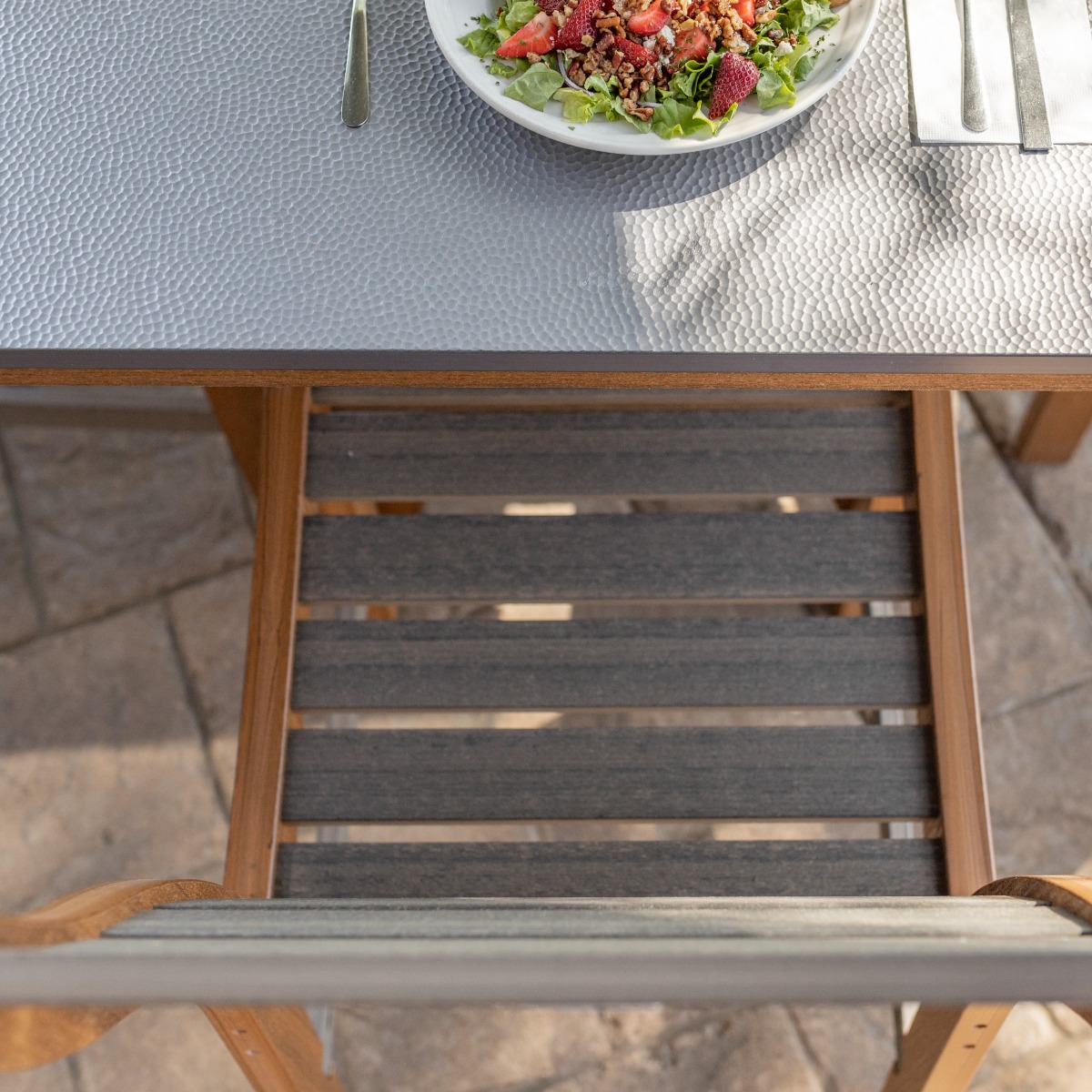 Hammered Stainless detail
