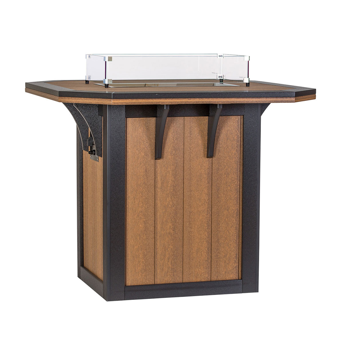 Finch Amish Poly 46 in x 48 in SummerSide Fire Bar Table
