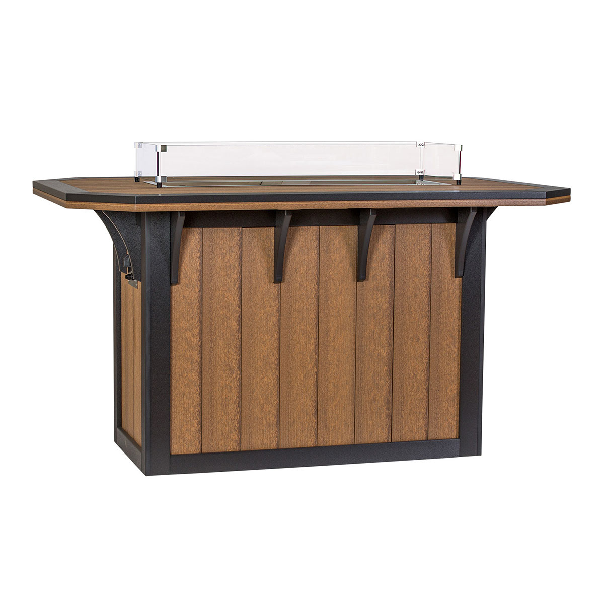 Finch Amish Poly 46 in x 72 in SummerSide Fire Bar Table