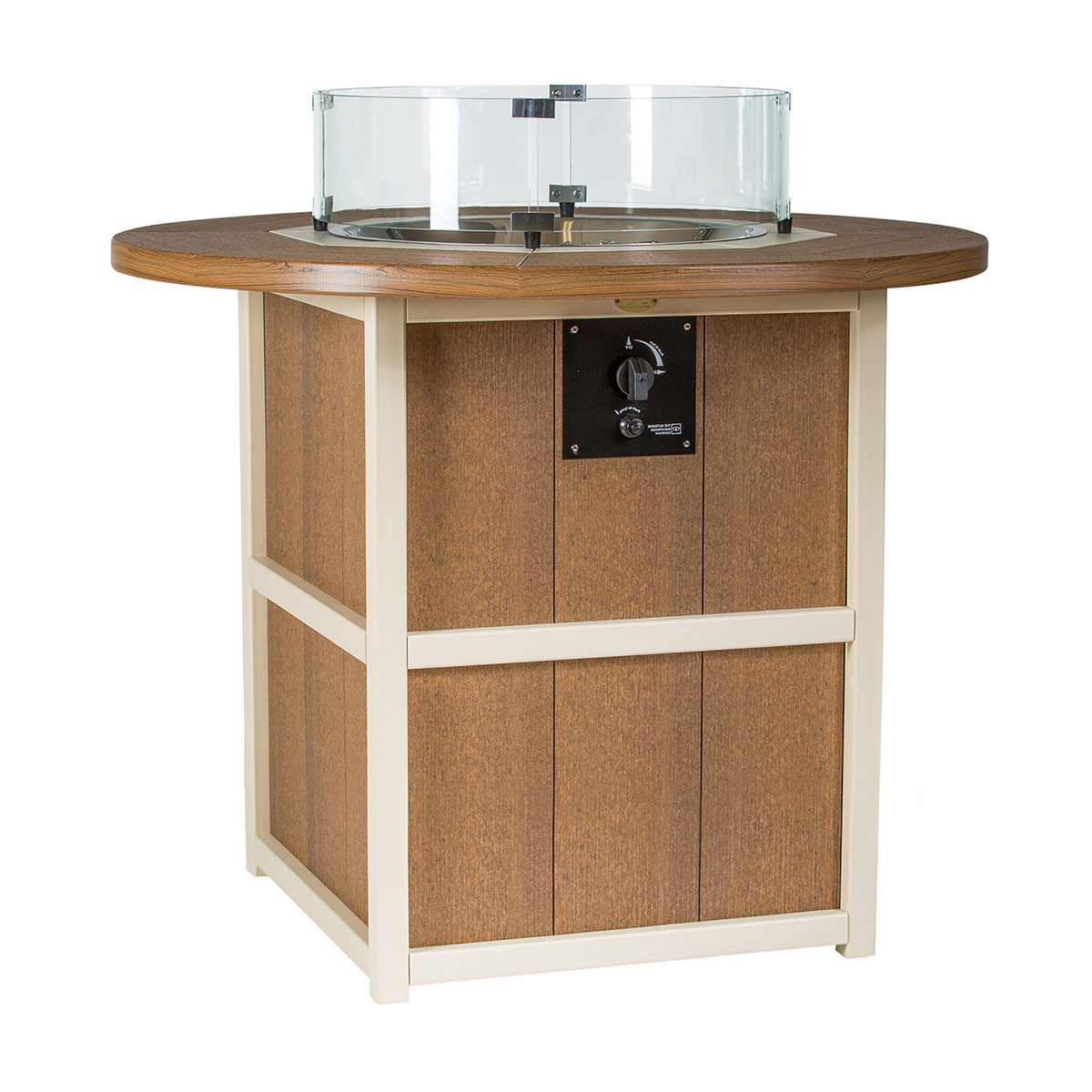 Finch Amish Poly 48 in SummerSide Round Fire Counter Table