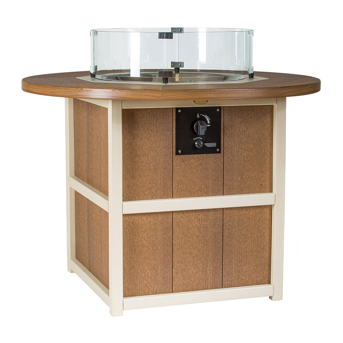 Finch Amish Poly 48 in SummerSide Round Fire Dining Table