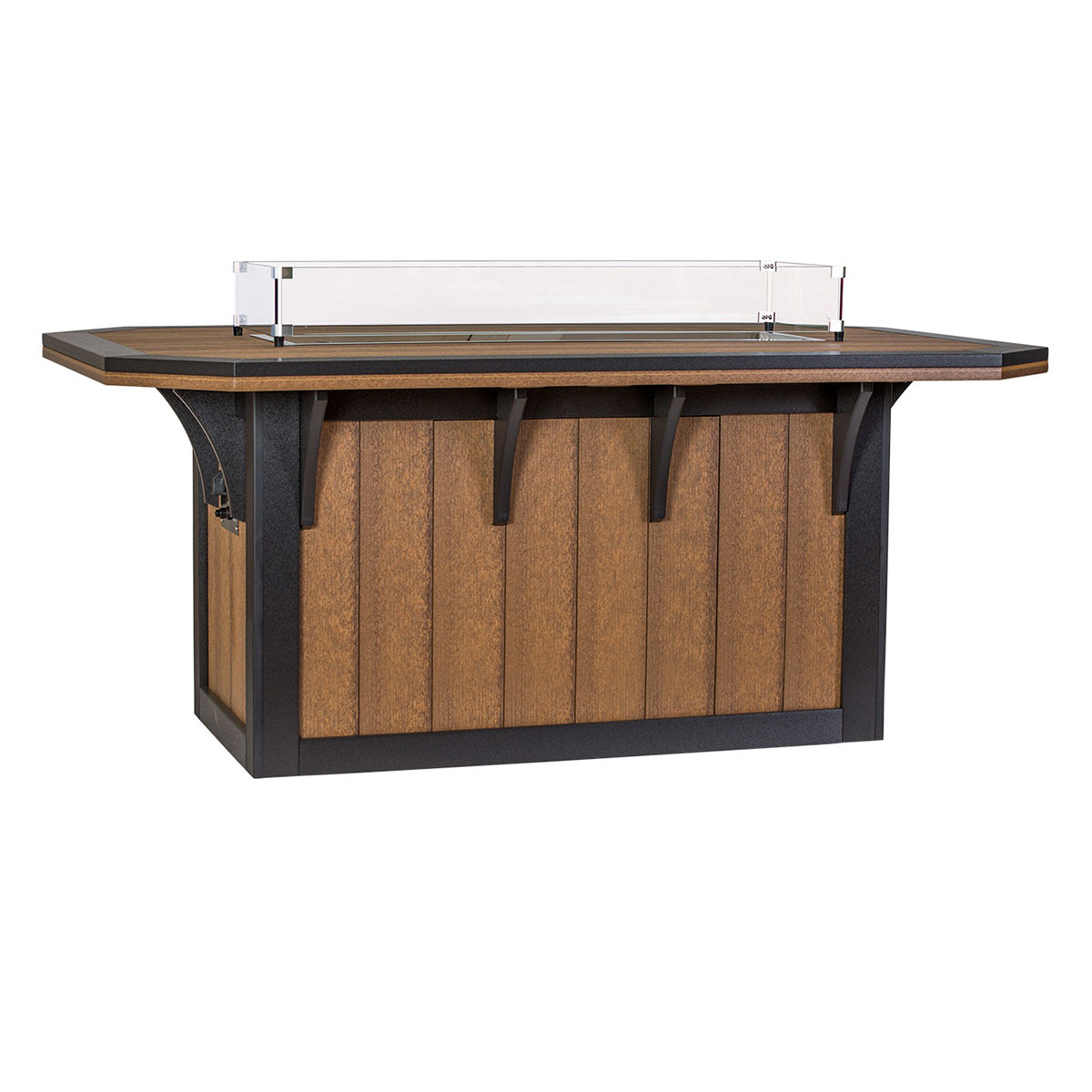 Finch Amish Poly 46 in x 72 in SummerSide Fire Dining Table