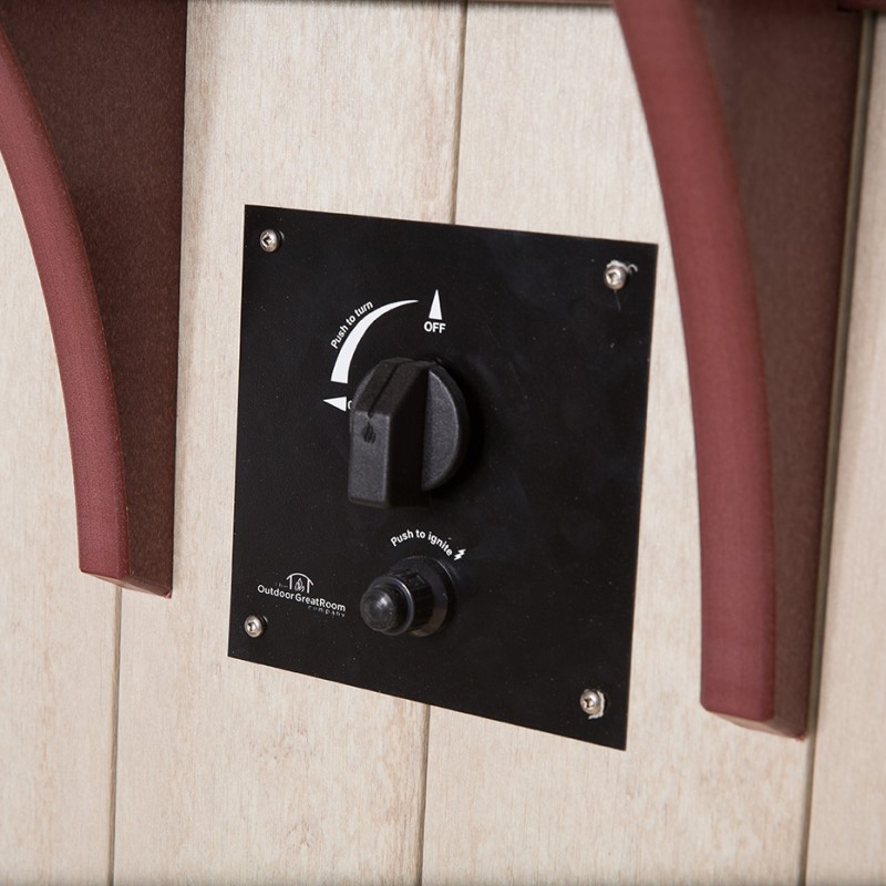 Finch Amish Poly 46 in x 48 in SummerSide Fire Dining Table