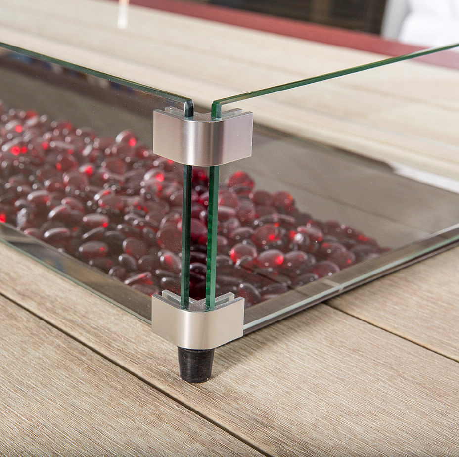 Finch Amish Poly Summerside Fire Table Glass Guard
