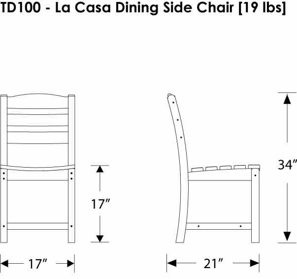 POLYWOOD® La Casa Cafe Outdoor Dining Set