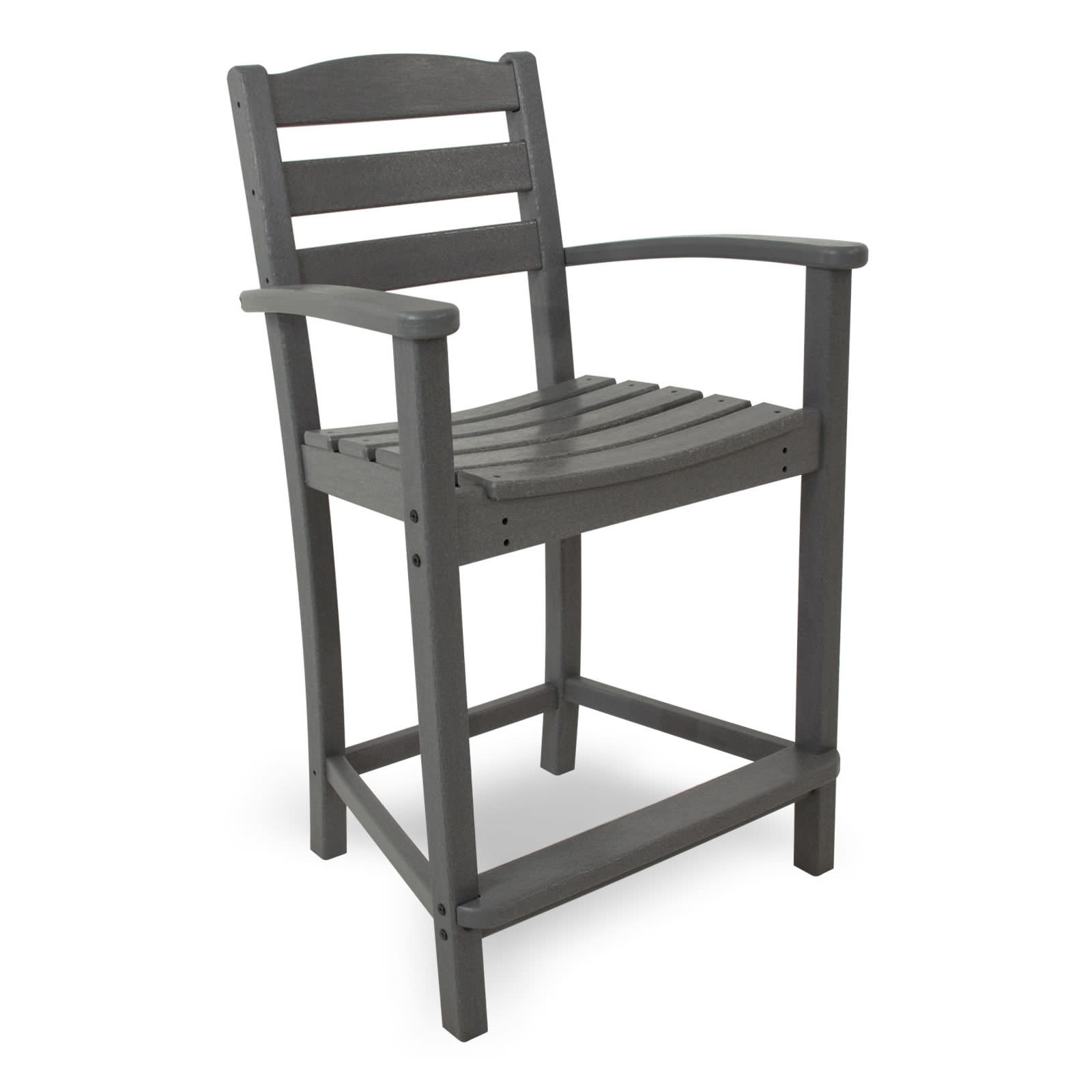 POLYWOOD® La Casa Cafe Counter Arm Chair