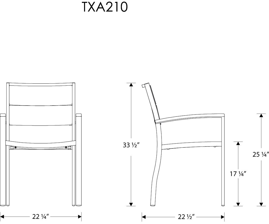 Trex® Outdoor Furniture Surf City Dining Arm Chair