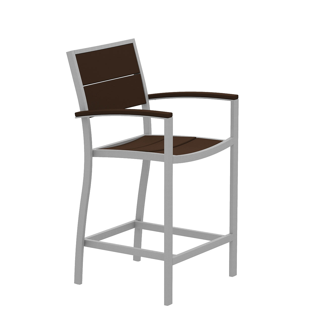 Trex® Outdoor Furniture Surf City Counter Arm Chair