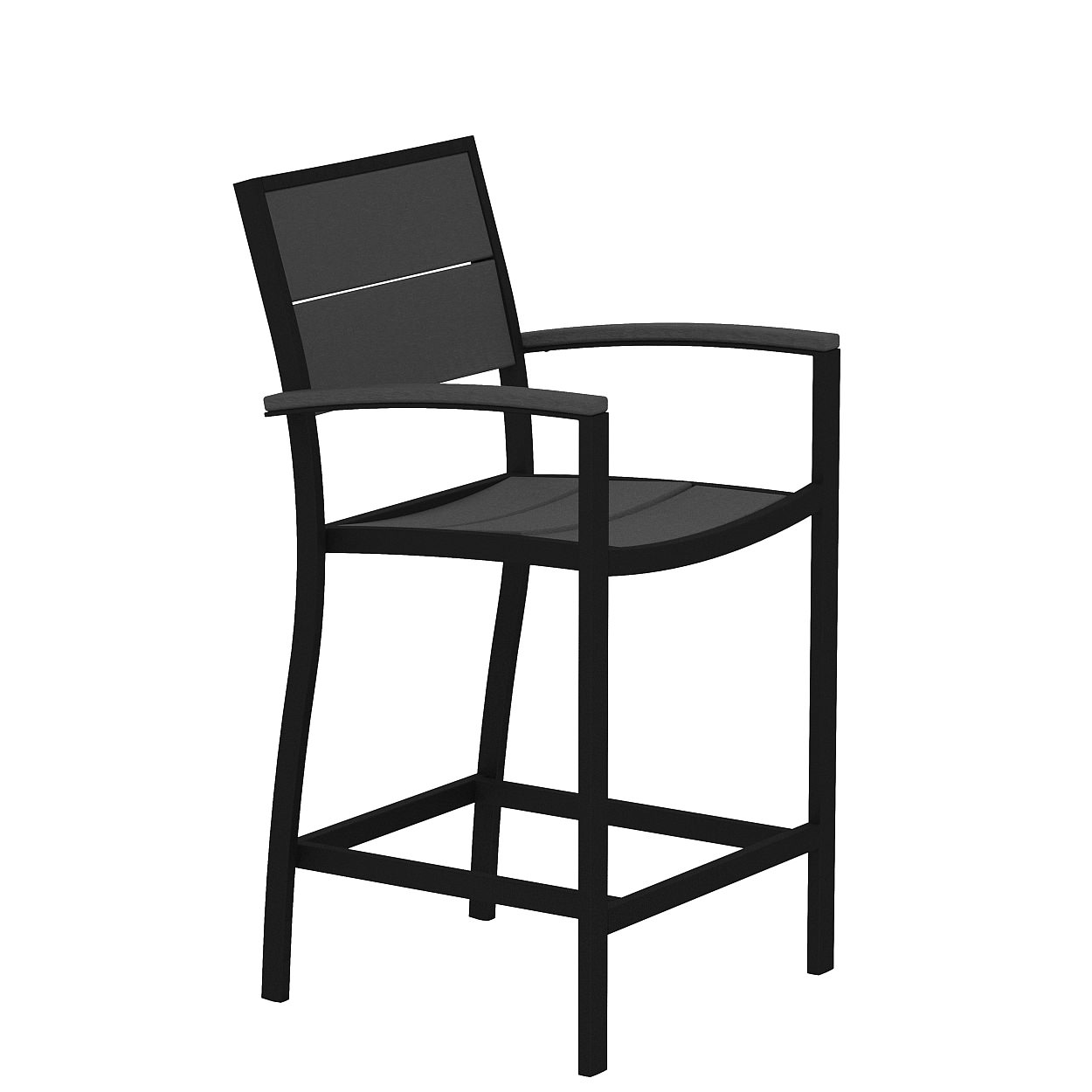 Trex® Outdoor Furniture Surf City Counter Arm Chair