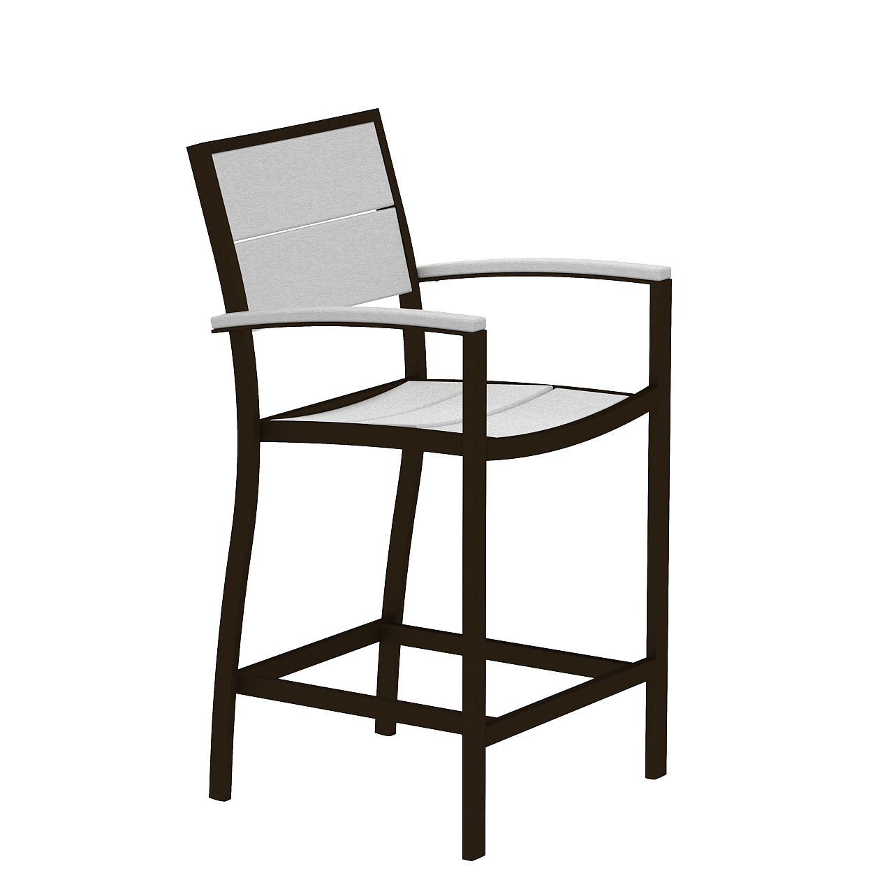 Trex® Outdoor Furniture Surf City Counter Arm Chair