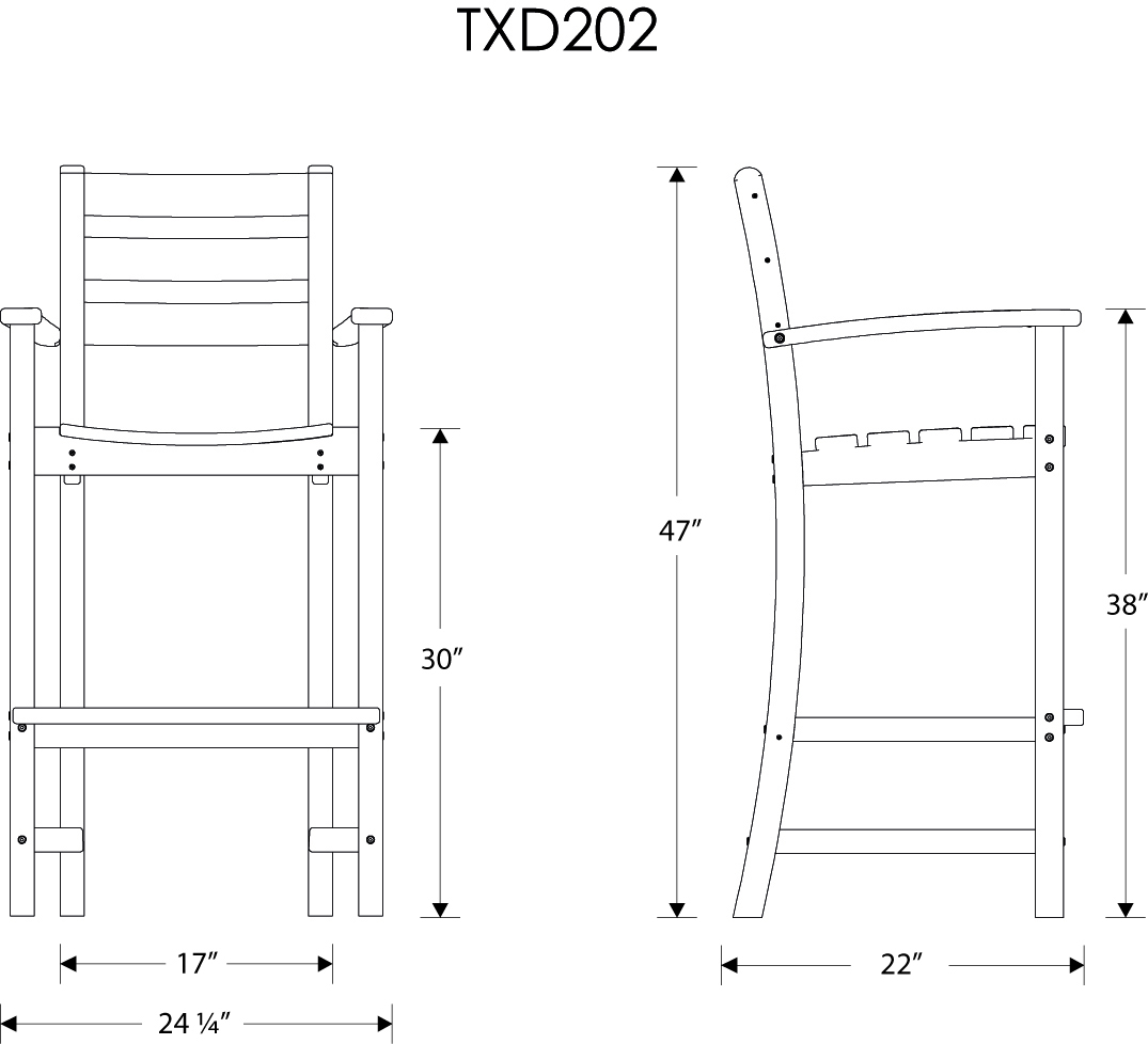 Trex® Outdoor Furniture™ Monterey Bay 5 Piece Bar Set