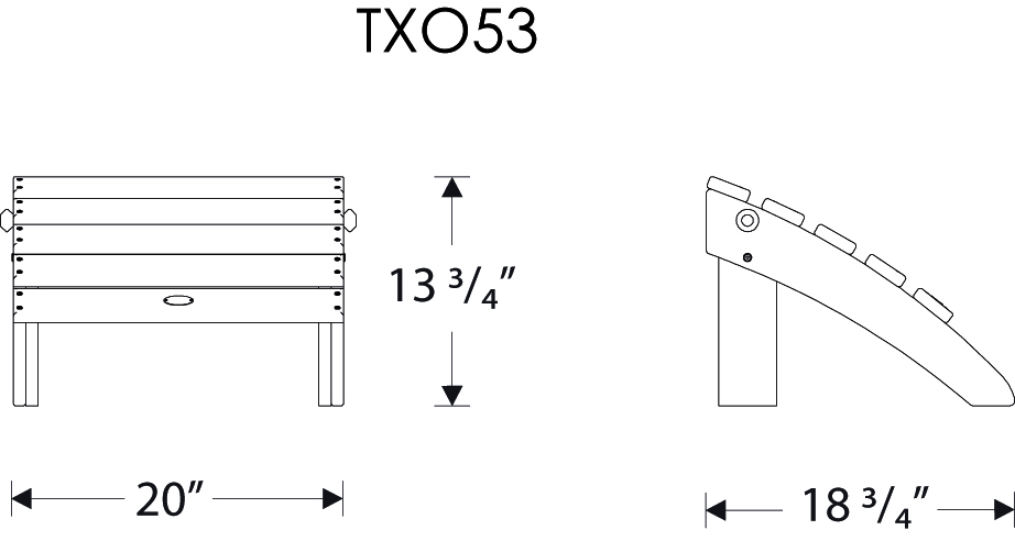 Trex® Outdoor Furniture Cape Cod Folding Ottoman