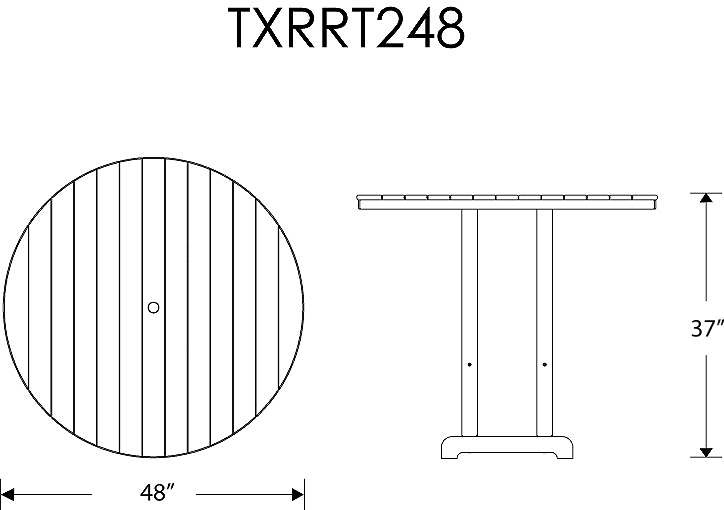 Trex® Outdoor Furniture Monterey Bay 48 in Counter Table