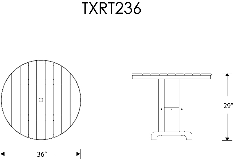 Trex® Outdoor Furniture Monterey Bay 36 in Dining Table