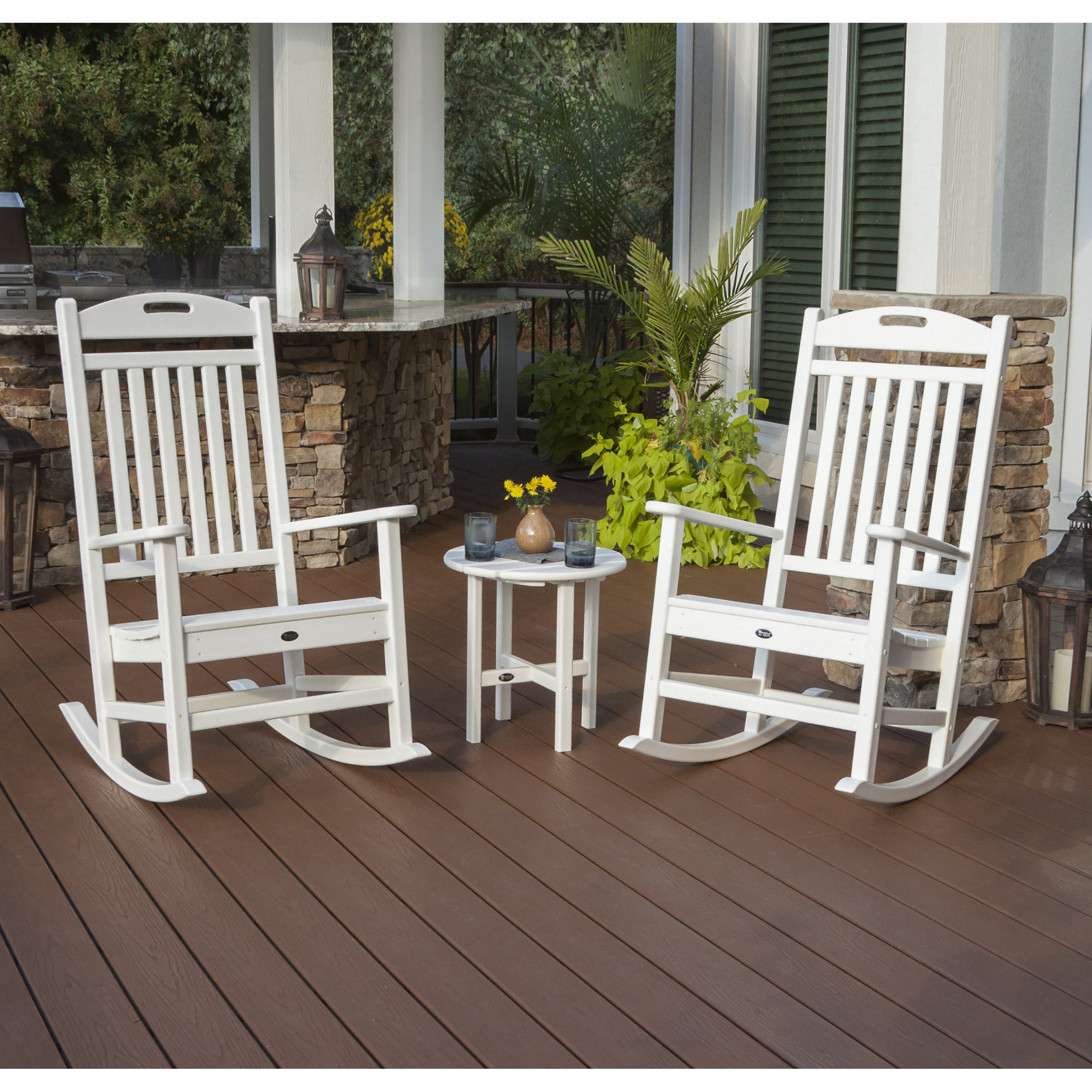 Trex® Outdoor Furniture Yacht Club Rocker 3 Piece Set