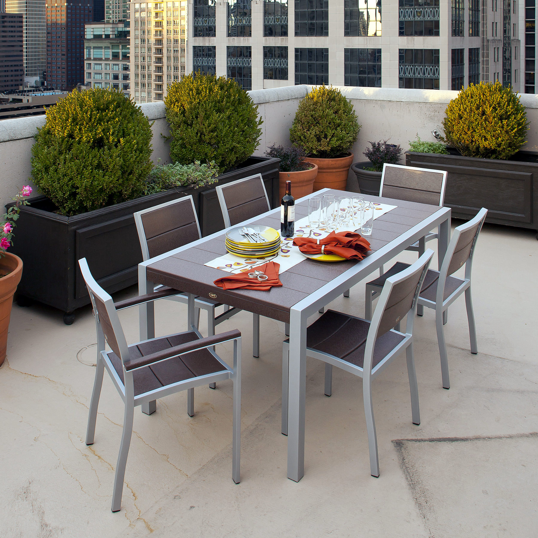 Trex® Outdoor Furniture™ Surf City 7-Piece Dining Set