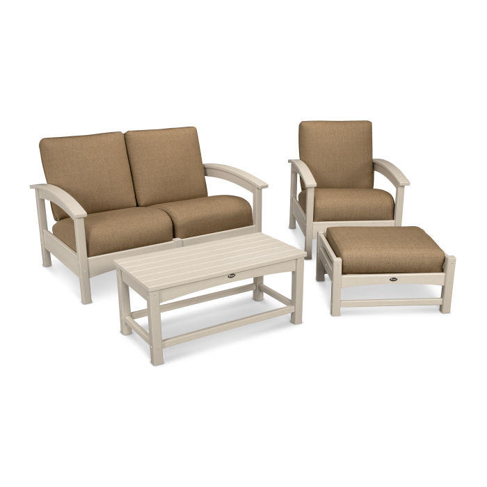 Trex® Outdoor Furniture™ Rockport 4-Piece Deep Seating Conversation Group