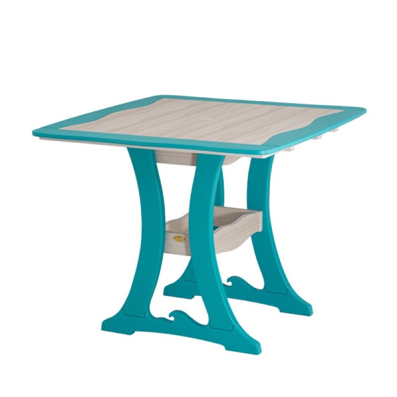 Finch Amish Poly 42 in x 43 in Wave Dining Table