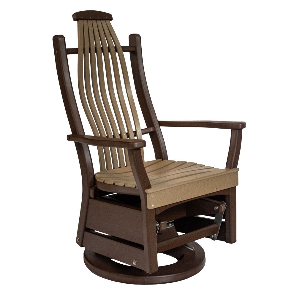 Amish Poly Woodland Swivel Glider - Sold in Pairs