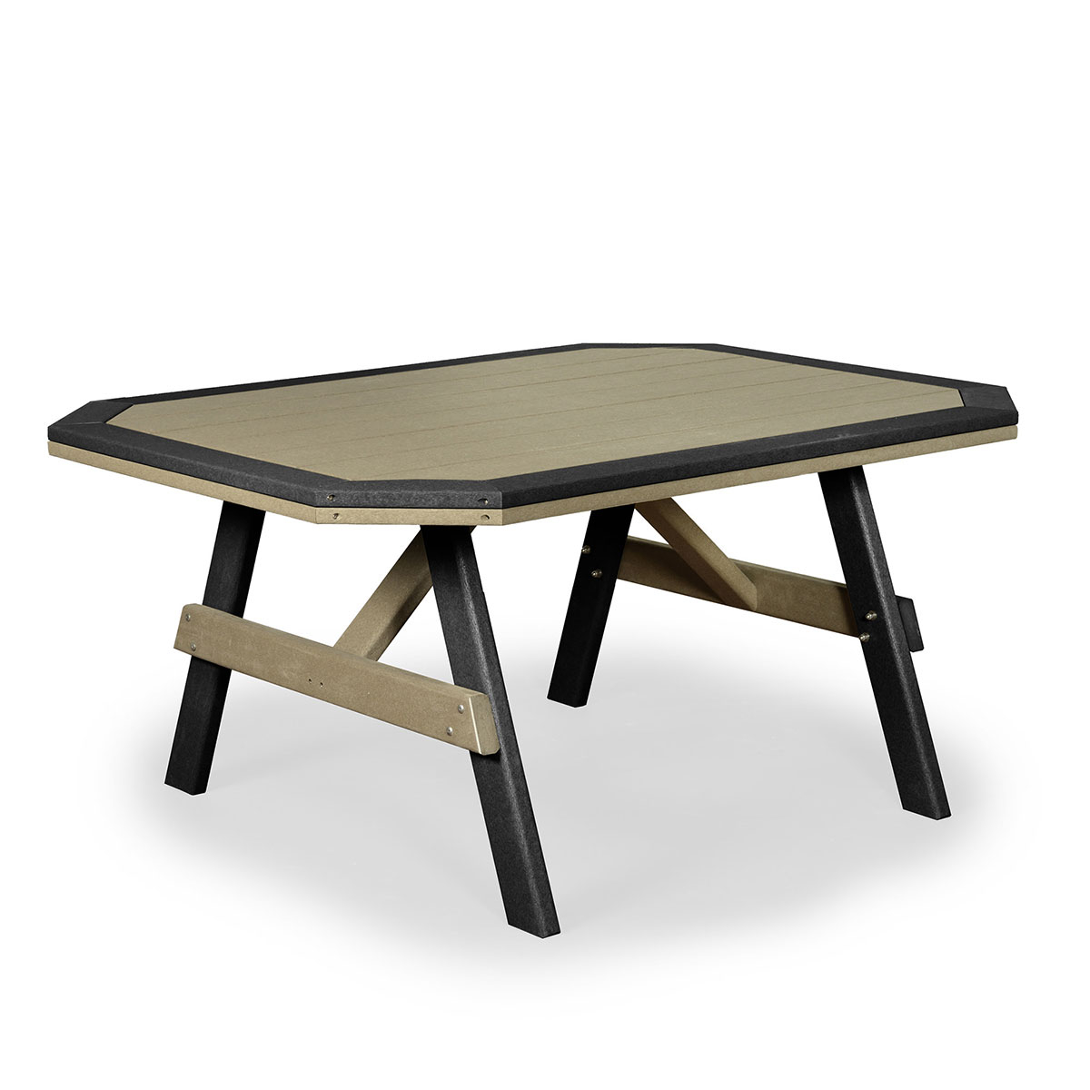 Finch Amish Poly 46 in x 60 in Garden Table w/ Border