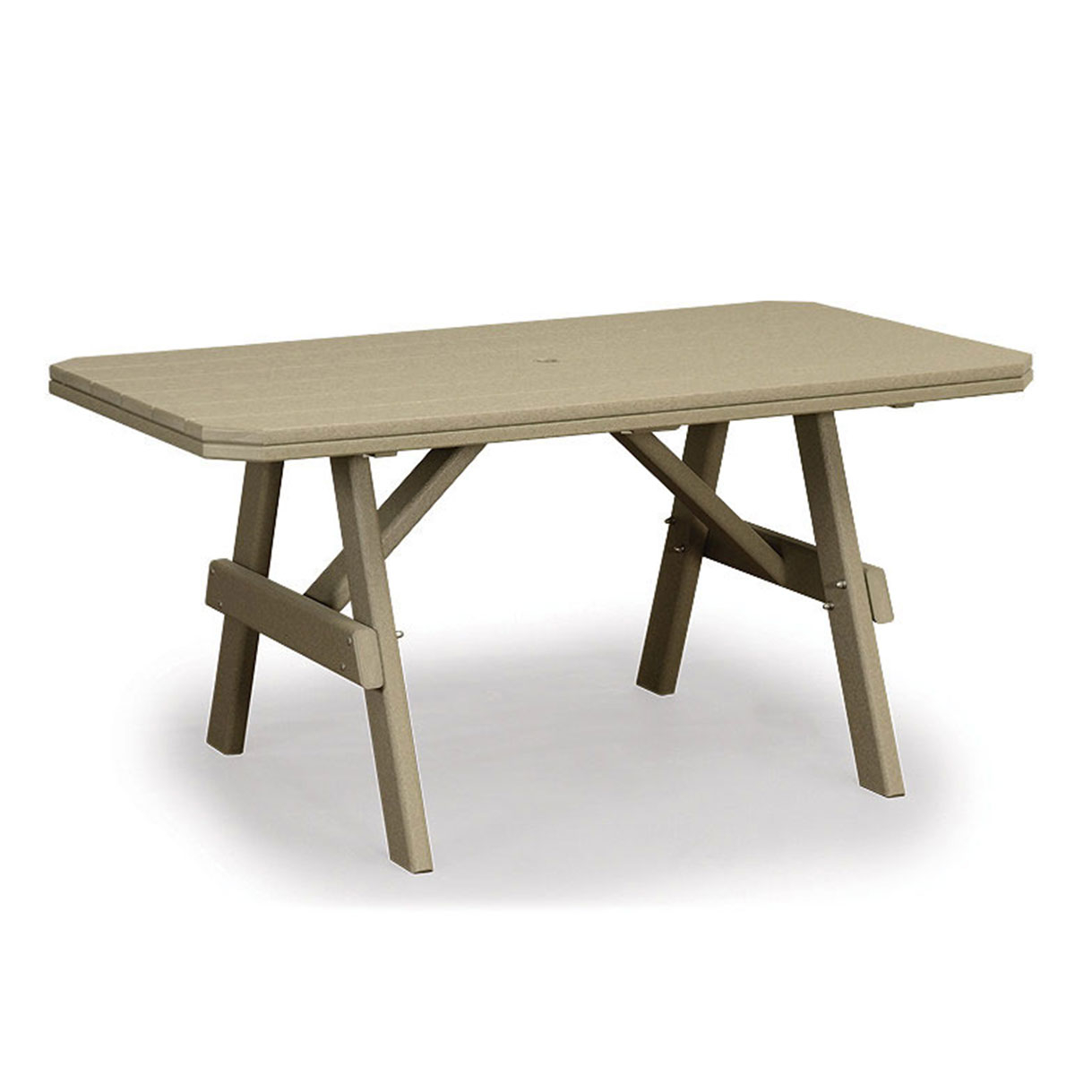 Finch Amish Poly 33 in x 60 in Garden Table