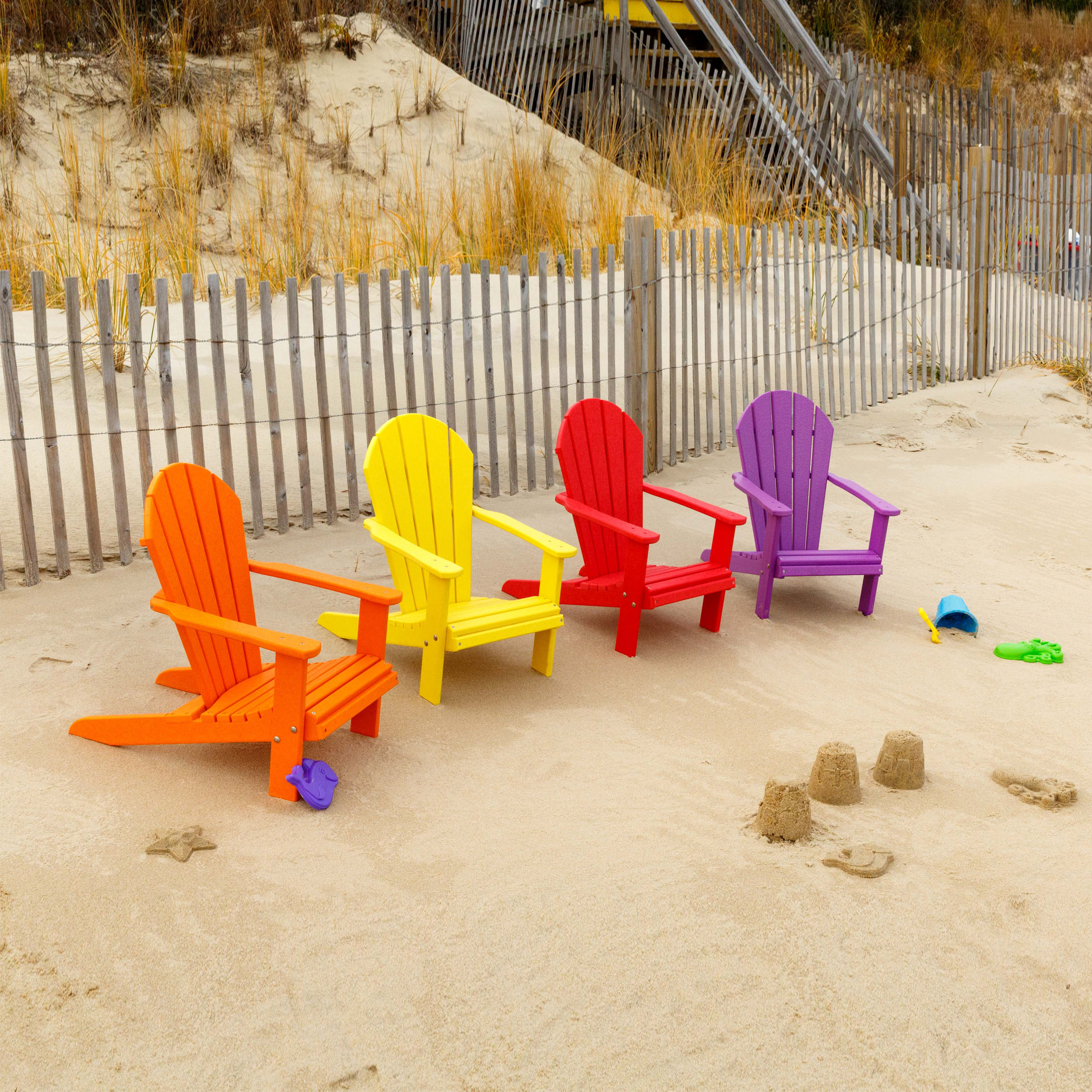 Finch Amish Poly SeaAira Child's Adirondack Chair