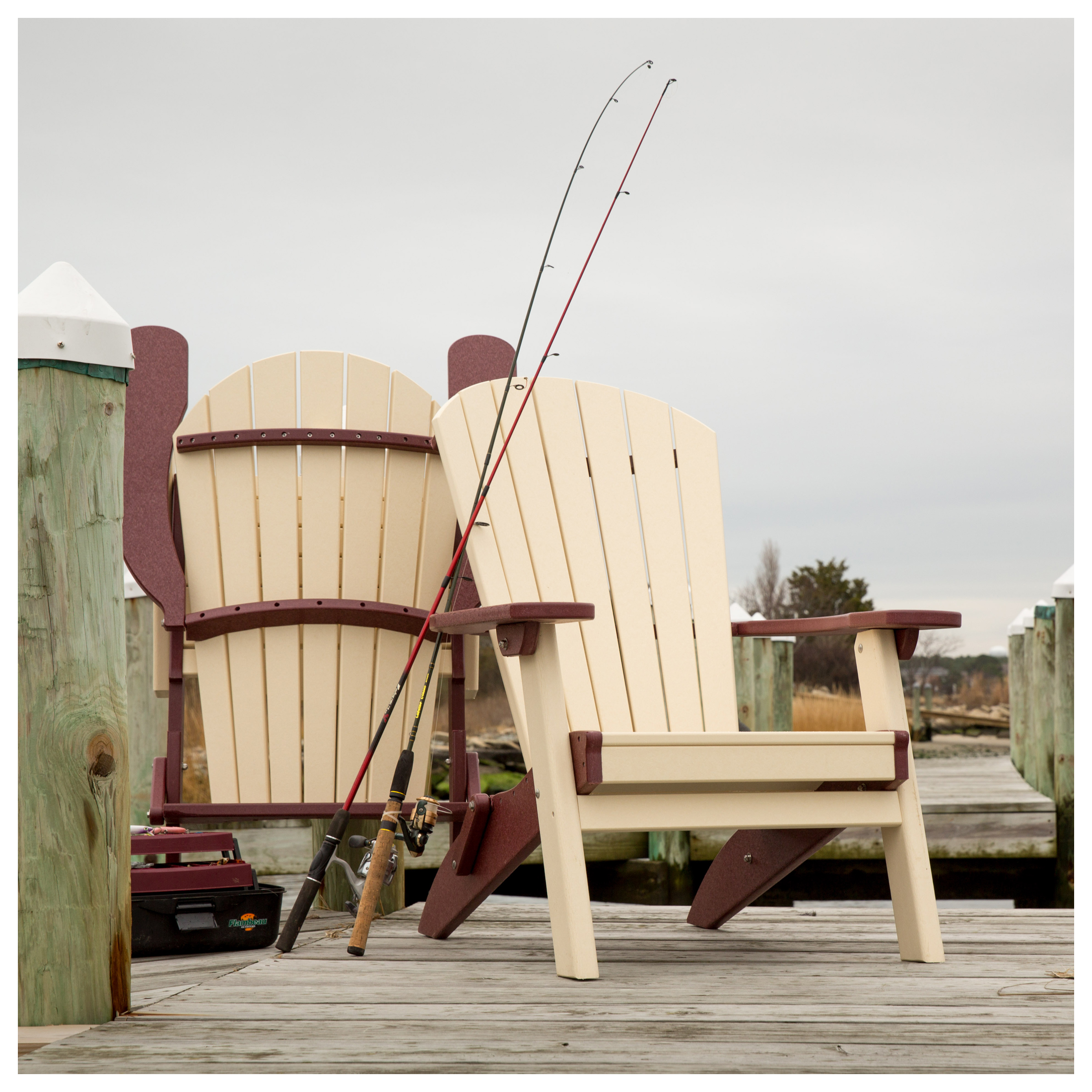 Finch Amish Poly SeaAira Adirondack Folding Chair